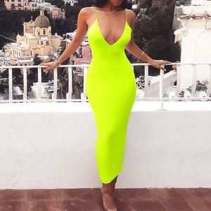 Kingston Diagonal Strap Ankle Length Dress